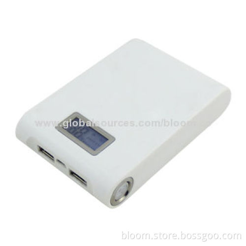 12,000mAh Dual USB Port Power Bank for iPhone/iPad, 1W LED FlashlightNew
